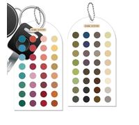 Cartoline per modelli di analisi dei colori, set di guida portatile, set di 2 schede in acrilico double face abbinate con catena di perline, abbigliamento stagionale e guida per palette di trucchi