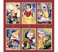 CARTOLINE POST CARDS WALT DISNEY BIANCANEVE GROS MONTI SET COMPLETO N 10 PEZZI