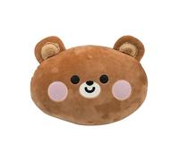 Cartomania cuscino sagomato feel at home, Tema orsetto, Marrone, Morbido e peloso, Imbottito, Decorativo, Per bambini e adulti, Idea regalo compleanno e Natale