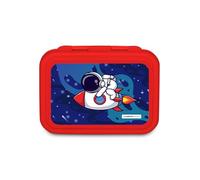 Cartomania portamerenda Spazio CHILL&REFILL, Rosso, 850 ml, Divisorio interno, Facile da aprire, Resistente al calore, Lavabile in lavastoviglie, Scuola, Viaggi, Tempo libero, Idea regalo bambino