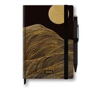 Cartomania Precious Agenda 2026 Giornaliera M 12 Mesi, 12x18 cm, Precious Con Copertina Rigida E Finiture In Lamina, Tasca A Soffietto, Segnalibro E Penna Inclusa