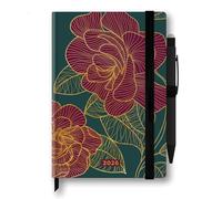 Cartomania Precious Agenda 2026 Giornaliera M 12 Mesi, 12x18 cm, Precious Con Copertina Rigida E Finiture In Lamina, Tasca A Soffietto, Segnalibro E Penna Inclusa