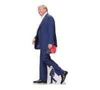 Cartonato SC4510 Donald Trump Walks, altezza 197 cm