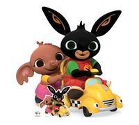 Cartonato SC4591 Bing Bunny & Sula Car Cut Out Altezza 96 cm - Ideale per Bing Theme, feste, compleanni & Bing Bunny decorazione della stanza, baby shower ed eventi
