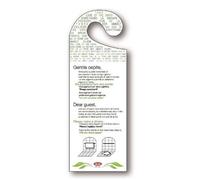 Cartoncini Appendiporta Cambio Asciugamani 20pz "B&B Hotel Multilingua"