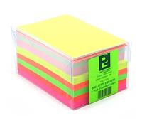 Cartoncini Colorati con Busta Colori Fluo Assortiti 100 Pezzi Formato 9 (14 x 9 cm)
