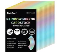Cartoncino A4 a specchio arcobaleno 25 fogli da 250g/m²/92lb