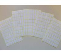 CARTONCINO BIANCO adesivi, 13x8mm rettangolare, 320 ETICHETTE, autoadesivo Etichette adesive, confezione economica