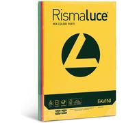 cartoncino colorato a3 200g 125fg Favini RISMALUCE 8 colori FORTI assortiti a67X