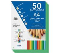 Cartoncino colorato Dohe 180 G/M2 - Formato A4 - PH neutro - Privo di cloro elementare - Coloranti biodegradabili NEW