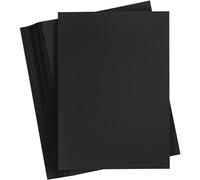 Cartoncino colorato, formato A3, 297 x 420 mm, 180 g, nero carbone, 100 fogli
