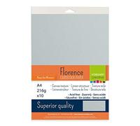 Cartoncino Florence Testurizzata - Materiali per Biglietti colorati A4 - Air - 10 Fogli - Carta per Scrapbooking, Biglietti, Fustellatura e Progetti con Carta - 216 gsm - Blu