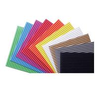 CARTONCINO ONDULATO 50X70 PZ.10 ARANCIO