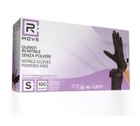 Cartone 1000 Guanti Nitrile Nero RMove S Senza Polvere