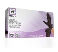 Cartone 1000 Guanti Nitrile Nero RMove XS Senza Polvere