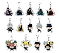 Cartone 14Pcs Kaiju Anime no 8 Portachiavi Hibino Kafka Zaino Ins Accessori Anime Ciondoli periferici