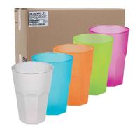 20 Bicchieri da cocktail lavabili in plastica satinata 420cc