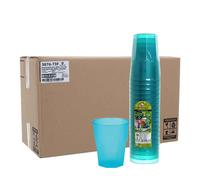 Cartone 420 Bicchieri per cocktail riutilizzabili satinati 420cc turchesi