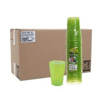 Cartone 420 Bicchieri per cocktail riutilizzabili satinati 420cc verdi