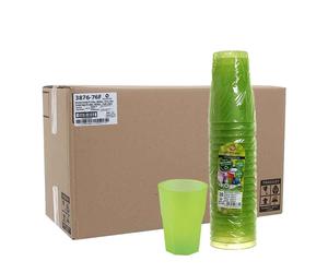 Cartone 420 Bicchieri per cocktail riutilizzabili satinati 420cc verdi