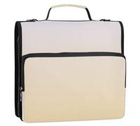 Cartone animato 3 anelli 3 1/2 pollici D ring magnolia pesca gradiente Ombre Zip up raccoglitore organizzatore portafoglio contenere 500 fogli titolare Keeper raccoglitore borsa con cinghia per la