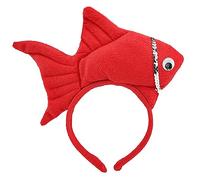 Cartone animato a forma di pesce farcito cerchio per capelli photoshoot supporto per capelli festa di Halloween copricapo per bambini donne fasce carine per il lavaggio viso pesce farcito per ragazze
