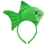 Cartone animato a forma di pesce farcito cerchio per capelli photoshoot supporto per capelli festa di Halloween copricapo per bambini donne fasce carine per il lavaggio viso pesce farcito per ragazze