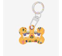 Cartone animato alpaca carino stampa animale carino acrilico cani tag doppio lato shap osso ID tag con portachiavi per decorazioni artigianali animali domestici
