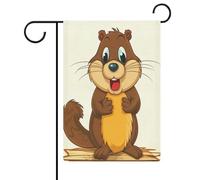 Cartone animato Animato Castoro Giardino Bandiera Casa Prato Cartello di Benvenuto Banner Doppio Lato Piccole Bandiere Personalizzate per Piscina Cortile Esterno Decorazione Della Parete Della Casa 31