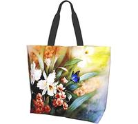Cartone Animato Arcobaleno Mare Faro Tote Borsa Grande Casual Donna Borse a Spalla Borse della Spesa Riutilizzabili per Lavoro Shopping Viaggi Spiaggia