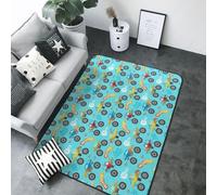 Cartone animato area camion mostro tappeto soggiorno camera da letto tappeto pavimento interno arredamento estetico tappeto morbido lavabile 5 x 7 pollici tappeto