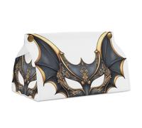 Cartone animato Bat Mask Tissue Box Cover rettangolare moderno PU pelle portatovaglioli per bagno cucina ufficio camera da letto