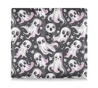 Cartone animato bianco Merry Halloween unico in pelle PU auto registrazione e assicurazione titolare della carta di credito portafoglio accessori caso per carte, documento essenziale patente di guida,