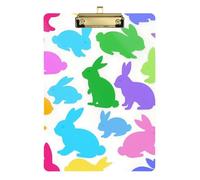 Cartone animato bianco Rubbit Silhouettes A4 Appunti con Cartella Appunti per Arte Trasparente per Insegnante Portfolio Appunti Dimensioni 9 x 12