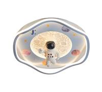 Cartone animato blu astronauta bambini montaggio a incasso plafoniera moderna luna stelle camera da letto vicino alla lampada da soffitto nordico minimalista rosa coniglio vivaio lampadario per la