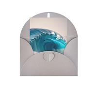 Cartone animato blu mare onda biglietti di auguri, biglietti di ringraziamento e buste, 10,2 x 15,2 cm, & matrimonio, baby shower, festa.