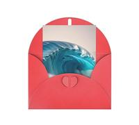 Cartone animato blu mare onda biglietti di auguri, biglietti di ringraziamento e buste, 10,2 x 15,2 cm, & matrimonio, baby shower, festa.