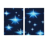 Cartone animato Blu Star Porta Passaporto Ultra Sottile PU Pelle Viaggio Documenti Organizer Compatto Premium Internazionale US Passaporto Protector Cover per Donne Uomini