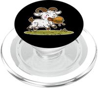 Cartone animato Burger di capra in PopSockets PopGrip per MagSafe
