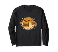 Cartone Animato Burger di Pesce Palla Maglia a Manica