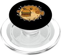 Cartone animato Burger di pesce palla PopSockets PopGrip per MagSafe