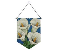 Cartone animato Calla Lily banner appeso con asta telescopica banner display parete appeso decorazioni per feste per Festival e giorno speciale