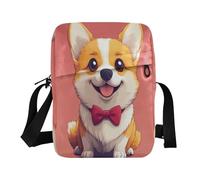 Cartone animato Carino Animale Cane Messenger Borse Cross Body Bag Uomini Spalla Borse Tracolla Tracolla Regolabile per Scuola All'aperto Qu