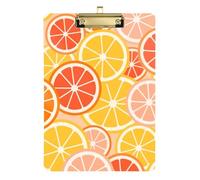 Cartone animato Carino Arancione Giallo Clip Board Cartella Duro per Allenatori di Softball Appunti Insegnante Dimensioni 9 x 12.5 Tabla para escribir con Clip
