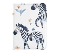Cartone animato Carino Bianco e Nero Fiori In Pelle Decorativa Passaporto e Vaccino Card Wallet Combo Vaccino Caso Della Protezione Della Copertura Del Passaporto Caso di Viaggio Documenti, Cartoon