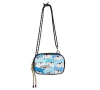 Cartone animato carino birra blu carino borse a tracolla per le donne impermeabile con tracolla regolabile piccole borse a tracolla prendere una passeggiata bolsos economicos para dama