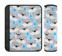 Cartone animato carino birra grigio 2 Pack auto seat Belt Covers Stop taglio in collo per Sedan funda para cinturón de carro