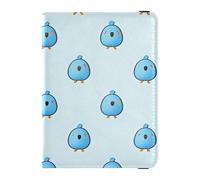 Cartone animato Carino Blu Pollo In Pelle Impermeabile Porta Passaporto per Viaggio per Viaggio Custodia Protettiva Custodia Protettiva Documenti Organizer Titolare Accessori per le donne Leggero