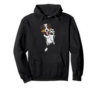 Cartone animato carino cane bernese sventol Felpa con Cappuccio