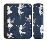 Cartone animato carino fata blu navy 2 Pack seggiolino auto Strap Covers Stop cintura di sicurezza taglio nel collo per Van forro para cinturon de segurida